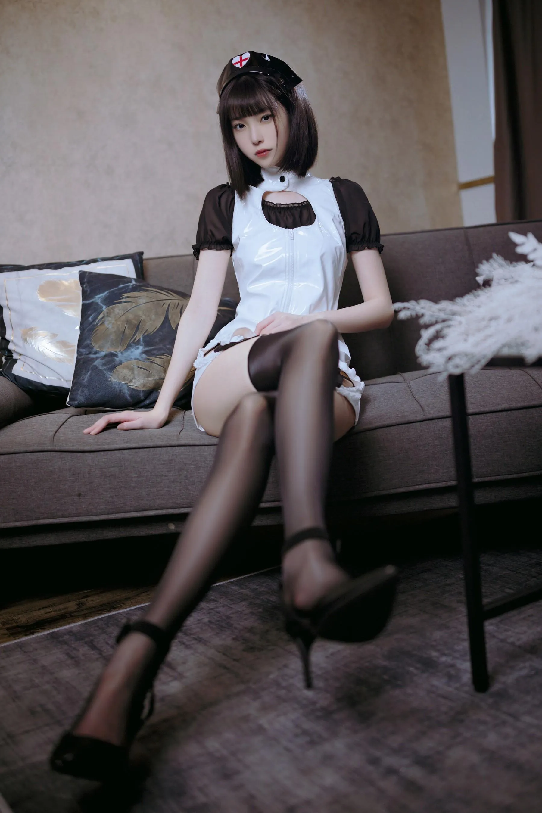 许岚LAN – NO.26 黑丝护士 [41P]插图6